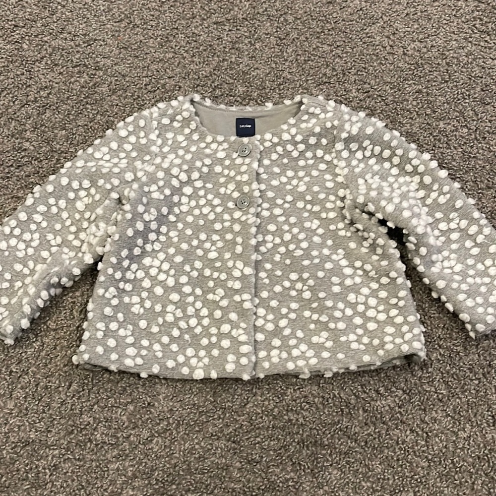 Gap 18-24 poof ball coat